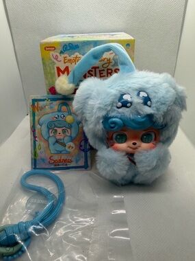 Jotoys Q.KIDS EMOTIONAL HAIRY MONSTERS SERIES -Sadness